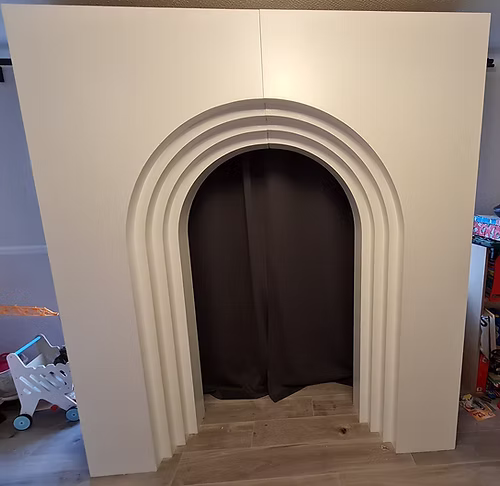 3D 4 layers fully boxed rectangle backdrop