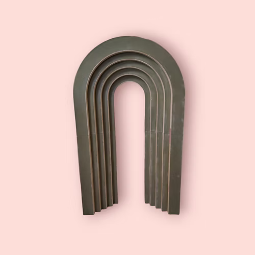 3d rainbow arch with bigger out layer