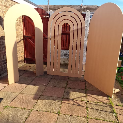 SET OF 3 ARCH / RAINBOW / SAILBOARD