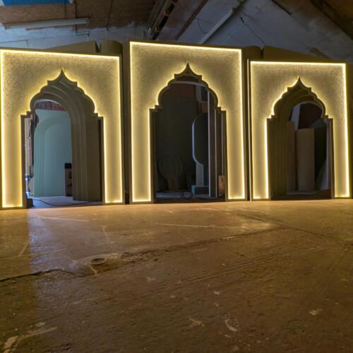 Set of 3 Moroccan arches with integrated light