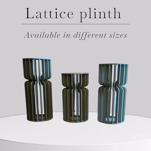 Lattice plinth