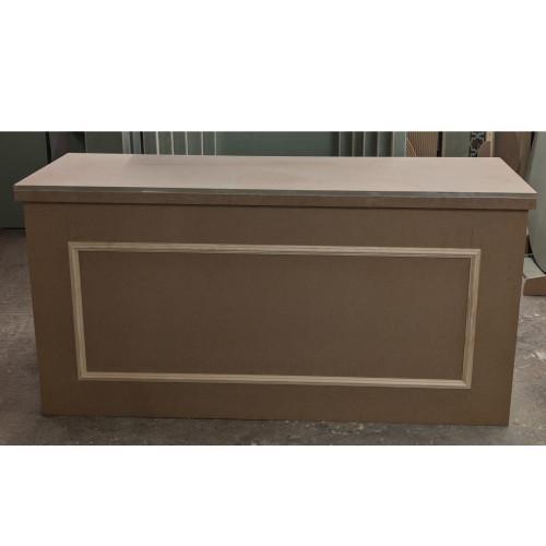 Foldable table with beading