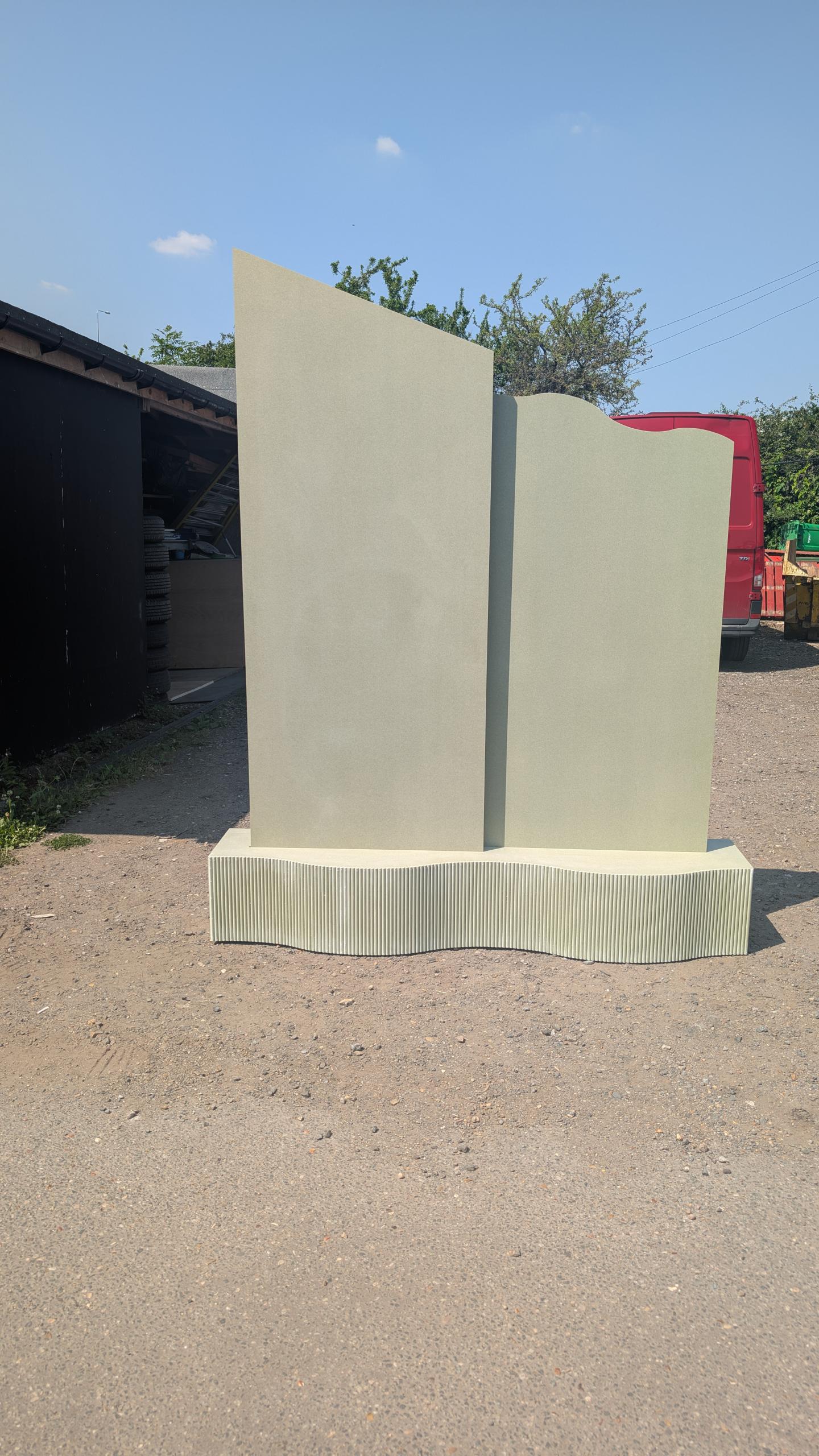 Welcome sign \ rippled base \ wavey - Image 1