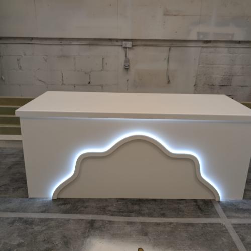 Groom and Bride table with lights